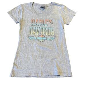 Women’s Mile High Harley Tee Grey Medium